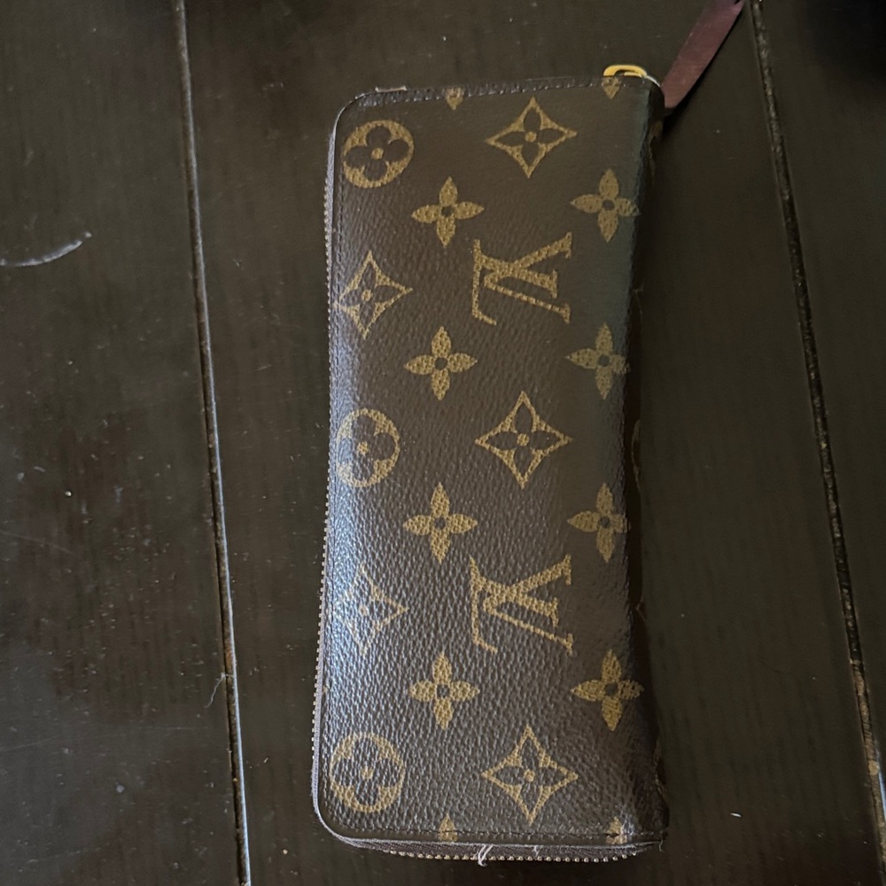 Louis Vuitton Brown and Gold Monogram Clutch
